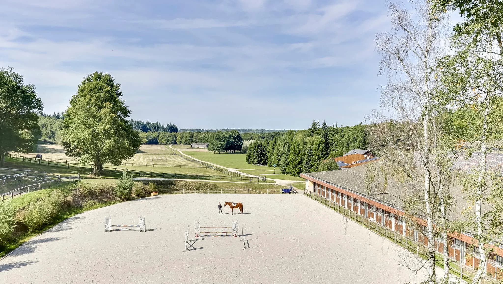 Carrières extérieures équitation — Haras Butte Ronde Yvelines