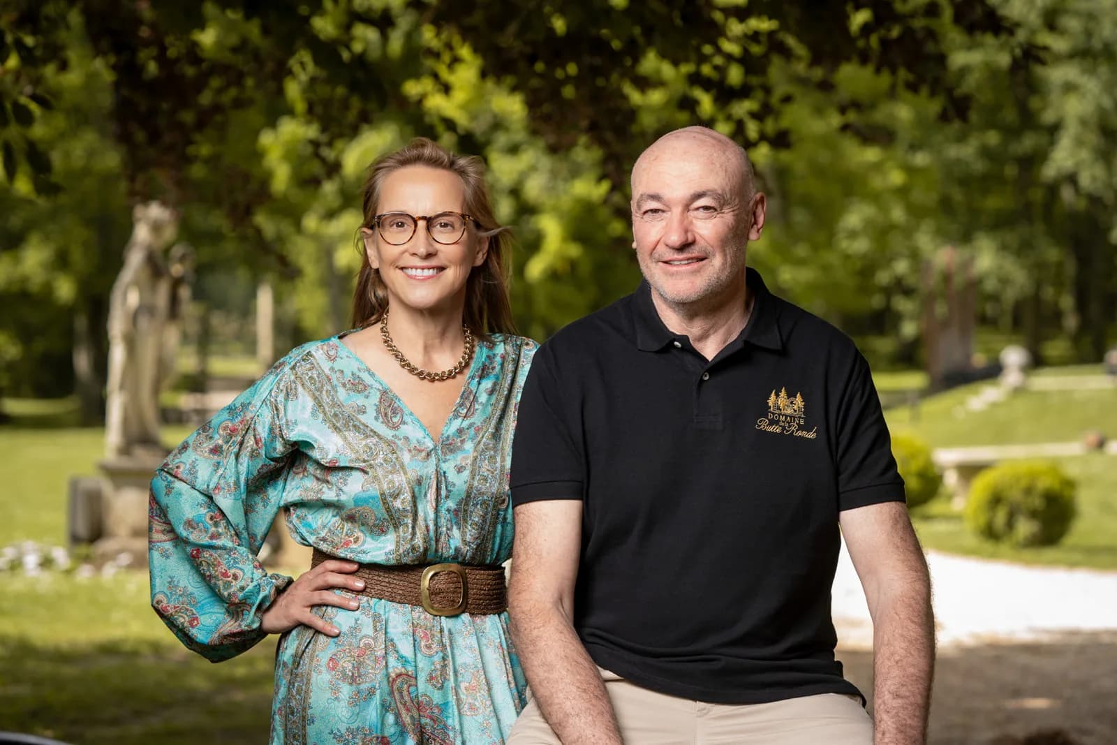 Véronique et Xavier Levergne — fondateurs du Domaine de la Butte Ronde