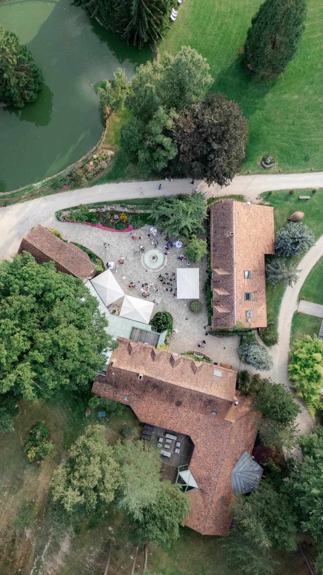 Hameau vu du ciel