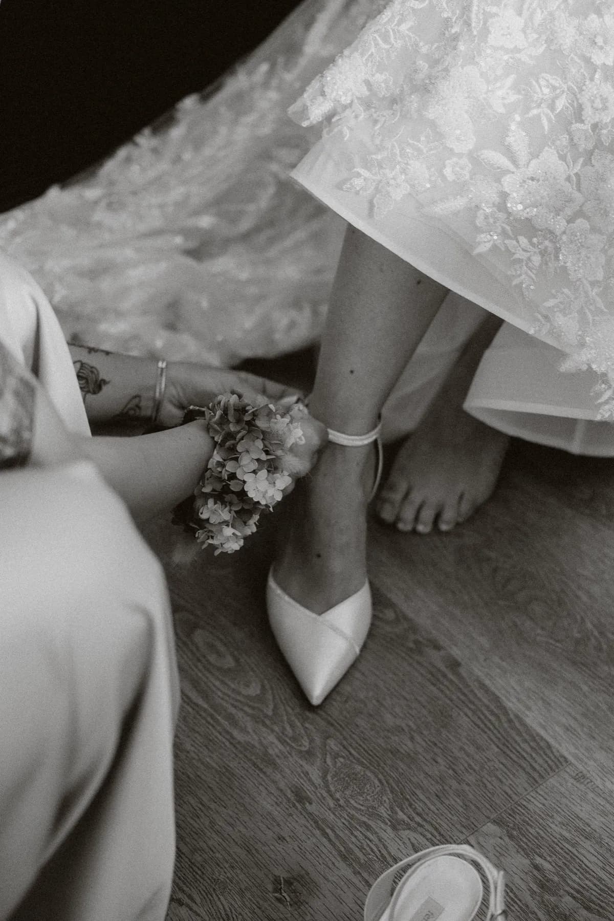 La mariée en préparation
