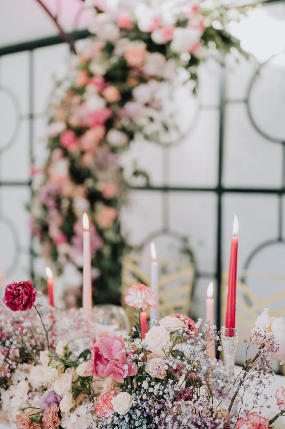 Décoration de Table en Grande Verrière