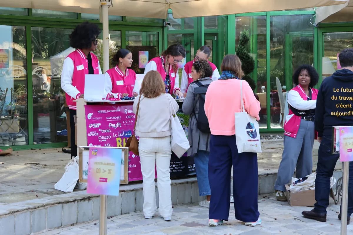 Accueil des participants Festival RH dans le Parc