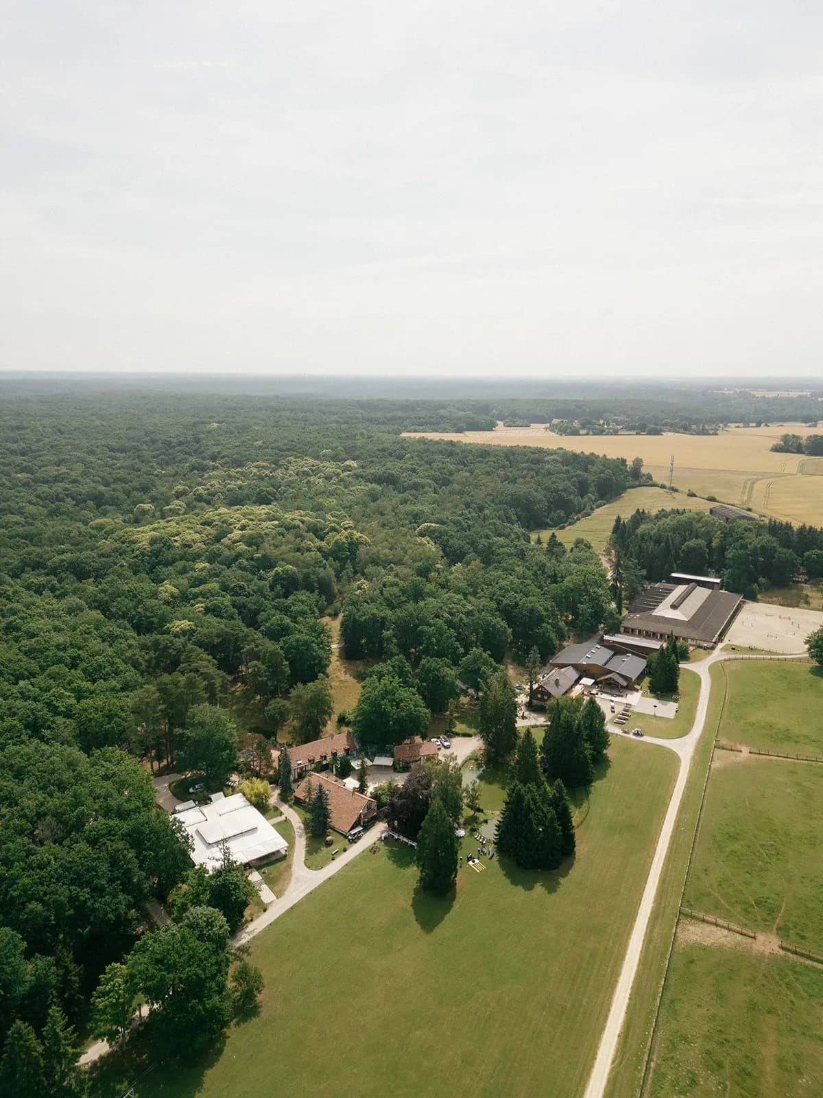 Vue du ciel domaine